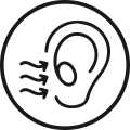 ear, soundwaves icon